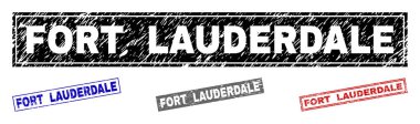 Grunge Fort Lauderdale dikdörtgen pullar dokulu