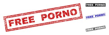 Grunge Ücretsiz Porno dikdörtgen damga mühürler çizik