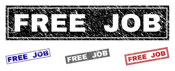 Grunge free job zerkratzte Rechteck-Wasserzeichen — Stockvektor