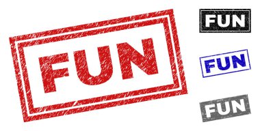 Grunge eğlenceli çizilmiş dikdörtgen pullar