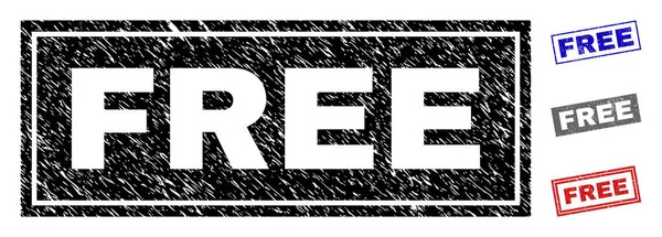 Grunge FREE Rectángulo texturizado marcas de agua — Vector de stock