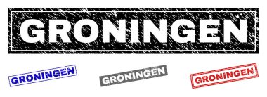 Grunge Groningen dikdörtgen pullar çizik