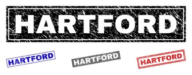 Grunge Hartford dikdörtgen pullar dokulu