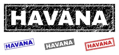 Grunge Havana dikdörtgen filigranlar dokulu