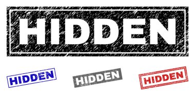 Gizli grunge dikdörtgen filigranlar çizik