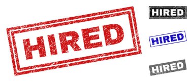 Grunge çizilmiş dikdörtgen damga mühürler kiraladı