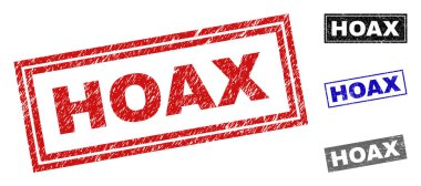 Grunge Hoax dikdörtgen pullar çizik