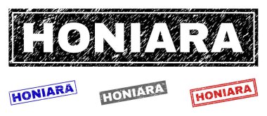 Grunge Honiara dikdörtgen filigranlar dokulu