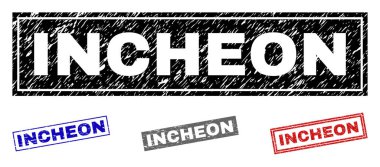 Grunge Incheon dikdörtgen pullar çizik