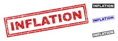 Grunge enflasyon dikdörtgen filigranlar çizik