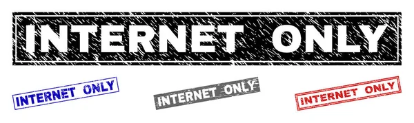 Grunge Internet υφή μόνο ορθογώνιο υδατογραφήματα — Διανυσματικό Αρχείο