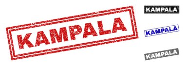 Grunge Kampala dikdörtgen filigranlar dokulu