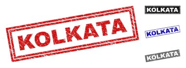 Grunge Kolkata dikdörtgen pullar çizik