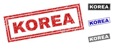 Grunge Kore dikdörtgen filigranlar çizik