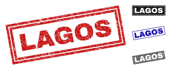 Grunge Lagos dikdörtgen pullar dokulu