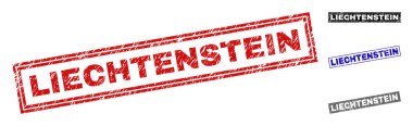 Grunge Liechtenstein dikdörtgen filigranlar çizik