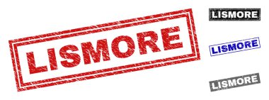 Grunge Lismore dikdörtgen damga mühürler dokulu