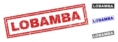 Grunge Lobamba dikdörtgen pullar çizik