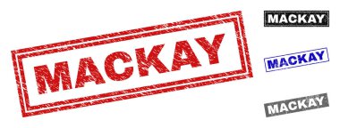 Grunge Mackay dikdörtgen pullar dokulu