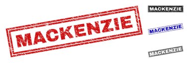 Grunge Mackenzie dikdörtgen filigranlar çizik