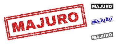 Grunge Majuro dikdörtgen filigranlar dokulu