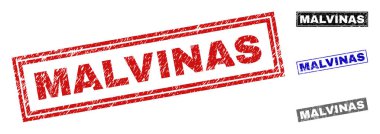 Grunge Malvinas dikdörtgen filigranlar çizik