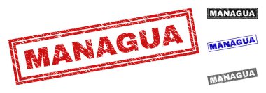 Grunge Managua dikdörtgen pullar çizik