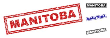 Grunge Manitoba dikdörtgen filigranlar dokulu