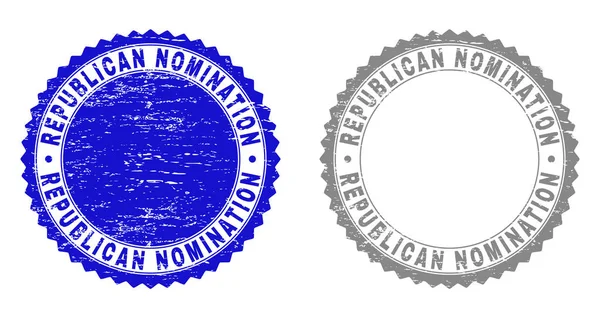 Grunge REPUBLICAN NOMINATION Textured Stamp Seals — Stock Vector