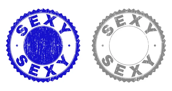 Grunge SEXY Timbres rayés — Image vectorielle
