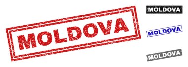Grunge Moldova dikdörtgen pullar çizik