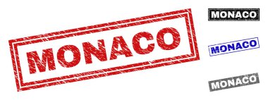 Grunge Monaco dikdörtgen filigranlar dokulu