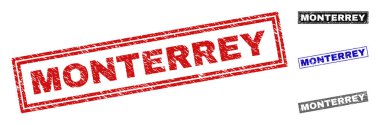 Grunge Monterrey dikdörtgen pullar dokulu