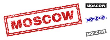 Grunge Moskova dikdörtgen filigranlar dokulu