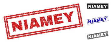 Grunge Niam dikdörtgen pullar dokulu