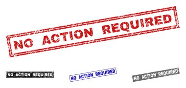 Hiçbir eylem gerekli grunge dikdörtgen damga mühürler dokulu