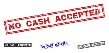 Nakit kabul edilen grunge dikdörtgen filigranlar çizik