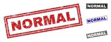 Grunge Normal dikdörtgen damga mühürler çizik