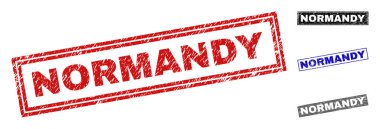 Grunge Normandy dikdörtgen pullar dokulu