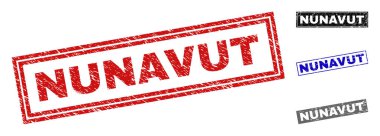 Grunge Nunavut dikdörtgen filigranlar çizik