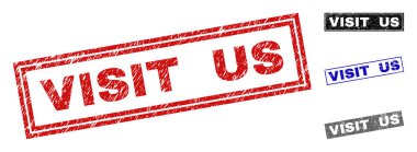 Grunge ziyaret bize dikdörtgen filigranlar dokulu