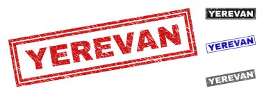 Grunge Yerevan dikdörtgen filigranlar çizik