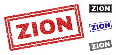 Grunge Zion dikdörtgen pullar çizik