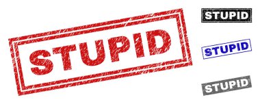 Grunge aptal dokulu dikdörtgen pullar