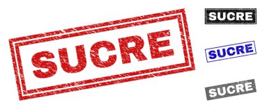 Grunge Sucre dikdörtgen damga mühürler dokulu
