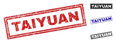 Grunge Taiyuan dikdörtgen filigranlar çizik