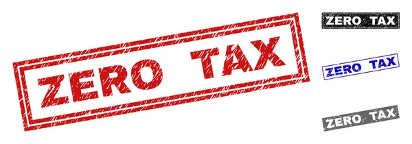 Грандж ZERO TAX Текстурований прямокутник Водяні знаки — стоковий вектор