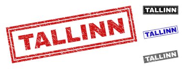 Grunge Tallinn dikdörtgen pullar dokulu