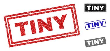 Grunge küçük dikdörtgen damga mühürler dokulu