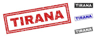 Grunge Tiran dikdörtgen filigranlar dokulu